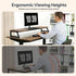 39 Inch 2 BF121CJ01 HOOBRO Dual Monitor Stand Riser, Large Computer Monitor Stand for Monitors, Computer Monitor Riser