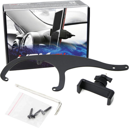 iJDMTOY Bolt-On Mount Cell Phone GPS Holder - Black, Compatible with MINI Cooper R55 R56