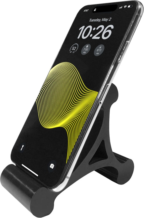 Mica Design Company Skalene Phone Stand - 100% Silicone Rubber, Adjustable Phone Holder, Prop, Rest