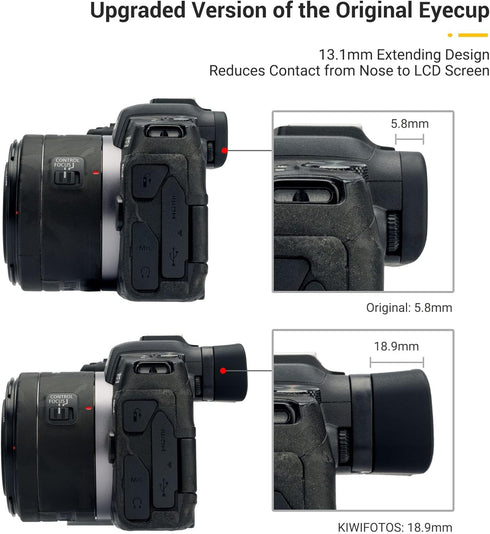 R8 R8 EOS RP Eyecup EyepieceSoft Silicon Extended Camera Eye Cup Viewfinder Special Designed for Canon EOS RP
