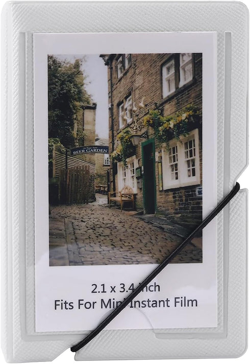 Mini Instant Film Photo Album, Holds 28 Photos for Fujifilm instax Mini 11 9 8 8+ 70 7S 90, White