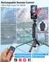 Yeaki 63Auto Vlogging Kit for iPhone/Android, Face Tracking Tripod for iPhone with Light, Wireless Microphones