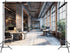JAWO 7X5ft Modern Office Backdrop for Video Conference Business Backdrops Rustic Brick Wall Virtual Office Scene