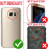 STARSHOP Samsung Galaxy S7 Phone Case Cover with Tempered Glass Screen Protector, PU Leather Wallet, Brown