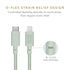 Native Union Belt Cable USB-C to Lightning, 10ft Ultra-Strong Reinforced Cable for iPhone 14 and Earlier (Sage)