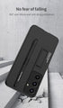 Samsung Galaxy S24 Plus Case with Pen and Adjustable Kickstand, Anti-Shock, Slim Texture Case, Supports Wireless