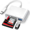 USB C SD Card Reader, ChiaoPio 4 in 1 Adapter with CompactFlash/CF/SD/MicroSD & USB for iPhone 15, MacBook