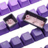 YMDK Double Shot 108 Dyed PBT Shine Through OEM Profile Keycap for MX Switches Mechanical Keyboard (Purple Gradient)