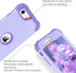 BENTOBEN iPhone SE 2022 & 2020 Case, Heavy Duty 3-in-1 Rugged Shockproof Hybrid, Light Purple/Lavender.