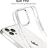 Clear Compatible Case for iPhone 12 Pro Max, Transparent Soft Shockproof Protective Slim Thin Bumper Cover