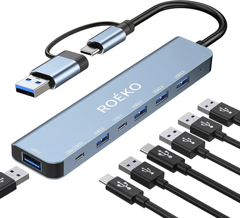 ROKO USB Hub 3.0,USB c hub,USB hub with Multiport Adapter, USB Splitter with