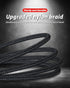 100W Multi 3 in 2 Fast Charging Cable 10FT, Black Long Nylon Braided, USB A/C to USB-C Lightning Micro Connectors for