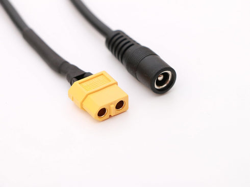 Amass XT60 Female DC to 5.5mm/2.5mm Female Power Adapter Cable for RC FPV