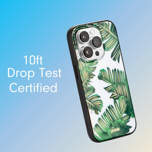 Sonix 14 10ft Case for iPhone Pro | Drop Tested | Protective Case | Palm Leaves Bahama