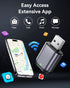 Burnt Sugar 2026 10+ 2016+ Wireless Carplay Adapter for iPhone Upgraded, Ultra-Mini USB Design for Apple Car Play