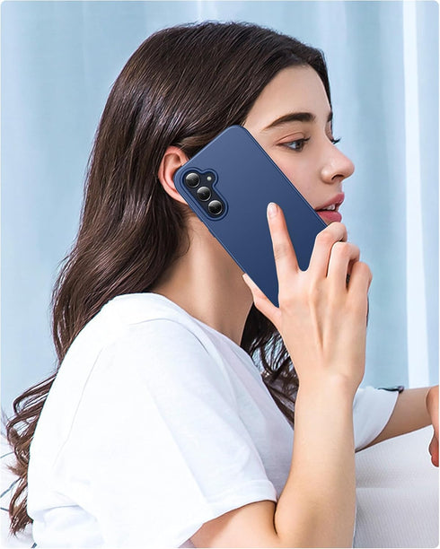 FNTCASE Samsung Galaxy A35-5G Case: Rugged Dual Layer Silicone Cover with Built-in Screen Protector, Slim Shockproof