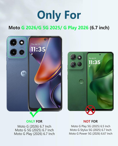 FNTCASE 2026/2025 2026 5G for Moto-G Case: for Motorola Moto G Play Military Grade Drop Proof Protection Cover