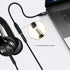 1ft 1/4 to 3.5mm Cable, Quarter inch (6.35mm) Female to 3.5mm Male Adapter, 2-Pack Nylon Braided Cable