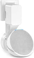 Wall Mount Holder for Echo Pop, Outlet Hanger Stand with Built-in Cable Management, White