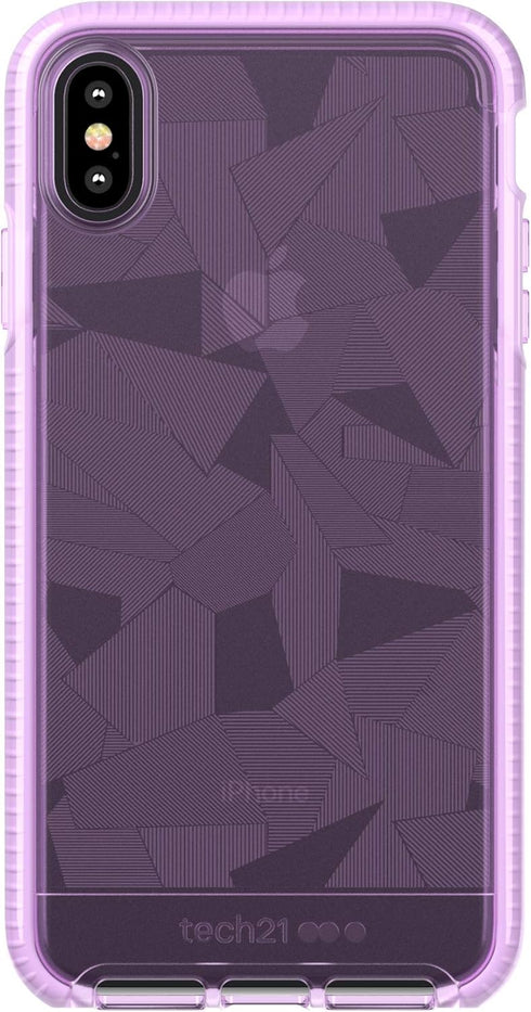 tech21 Evo Edge Phone Case - 12ft Drop Protection for Apple iPhone Xs Max - Orchid