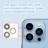3pcs/Set Rear Camera Lens Covers for iPhone 13 Pro Max, Glass Replacement with Pre-Installed Adhesive + Repair Tool Kit