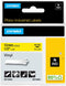 DYMO Rhino Industrial Vinyl Labels, 1/2", Black Print on Yellow Tape
