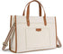 Missnine Canvas Laptop Tote Bag, 15.6 Inch Work Shoulder Bag, Casual Briefcase Handbag for Travel, Office, College
