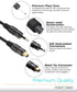 FosPower 24K Gold Plated Toslink to Mini Toslink Digital Optical S/PDIF Audio Cable - 6ft
