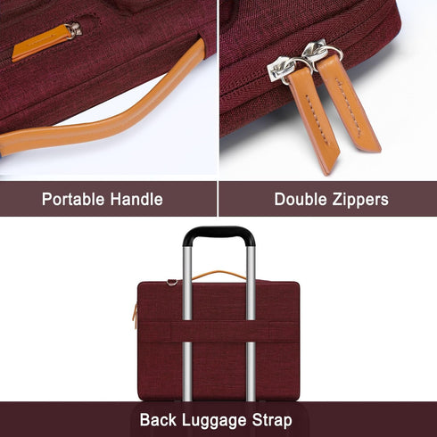 MOSISO 360 Protective Laptop Shoulder Bag, 15-15.6 inch Computer Bag Compatible with MacBook Pro