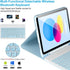 Keyboard Case for iPad 10th Gen 2022 10.9’’, Detachable Bluetooth Keyboard Case with Pencil Holder for iPad 10th