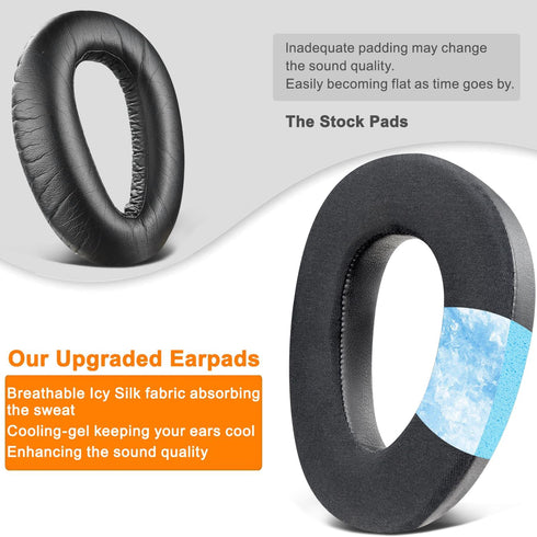 SOULWIT Professional Earpads Replacement for Sennheiser PXC550, PXC 550-II, MB660 UC, MB 660 MC, Ear Pads Cushions with