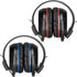 SIMOLIO 2 Pack IR Wireless Headphones for Car DVD, Universal Infrared Headphones for Kids, AUX Cord, Not Bluetooth