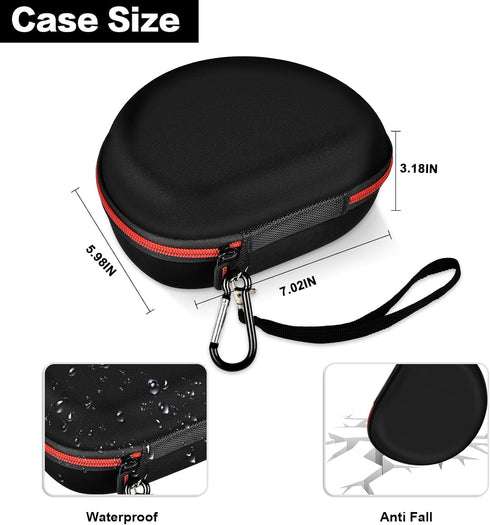 Headphone Case for TOZO HT2, Beats Solo 4, Picun P26, Beats Studio Pro, More Foldable Bluetooth Headset (Extra Large)