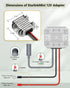 GeegAcc 12V 12V/24V 30V 3.5A Pack, 9-28V (1 Starlink Mini Adapter DC Step Up Converter, to Power Supply, Waterproof