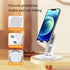 360° Rotating Phone Stand for Desk, Portable & Foldable Holder, Adjustable Angle & Height for iPhone, iPad, Tablet -