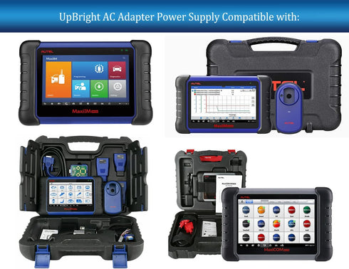 UpBright USB 5V AC/DC Adapter Compatible with Autel MaxiIM IM508 TS608 DS808 NaxiCOM MK808TS MPMXMK808BT MK808/TS MX808/TS/BT MP808/TS Auto Daignostic Tool Scan Tools 5VDC Power Supply Charger