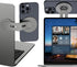 ALAFLY Magnetic Phone Holder for Laptop, 360 Adjustable MacBook Monitor Side Mount for