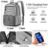 School Backpack for Teens Girls, Aesthetic College Large Bookbag for Women Students, 15.6 Inch Laptop Bag (Dark Grey &