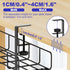 Under Desk Cable Management Tray - 15.7'' No Drill Steel Cable Organizers, Wire Management Rack for Desk