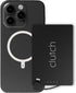 Clutch Pro Portable Charger for iPhone 14 or Older, Magnetic Battery, TSA Approved Travel Charger, Built-in Cable, Black