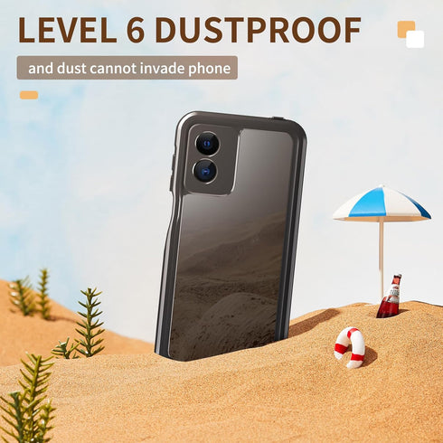 Shop Motorola Moto G Play 2024 Waterproof Case - IP68 Dustproof, Shockproof, Rugged Full Body Cover with Screen
