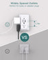 Addtam 5-Outlet 4 Ports(1 Surge Protector, Outlet Extender with Night Light, Splitter and USB USB C), Multi Plug Wall