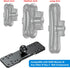 1" Ball Aluminum Alloy Fish Finder Mounting Plate, Universal Marine Electronic Mount for Garmin, Lowrance, Humminbird,
