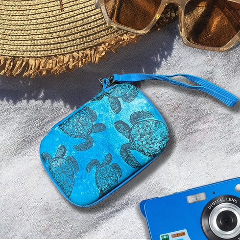 WIRESTER Ocean Sea Turtles Camera Case, Storage Bag Compatible with AbergBest 21MP, Kodak Pixpro, Canon PowerShot
