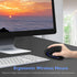 Ergonomic Wireless Mouse, Bluetooth Vertical Mouse with Three-mode Connection: BT5.0+USB A+USB C, Rechargeable, Black