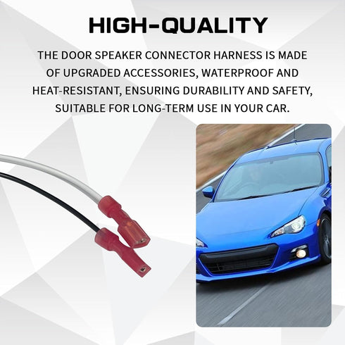 HHZL Car Door Speaker Harness Adapter Audio Bass Speaker Wiring Harness Stereo Plug Adapter Subwoofer Wire Modification