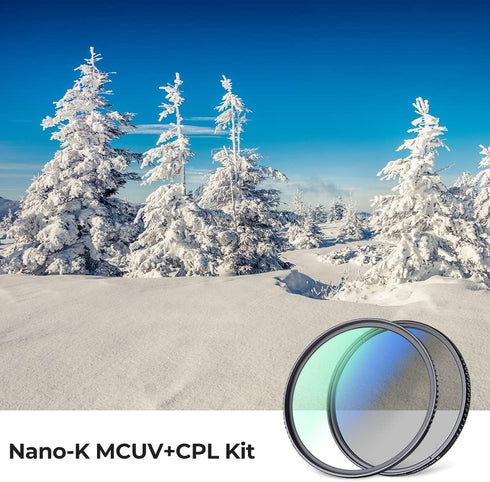 K&F Concept 82mm UV CPL Lens Filter Kit, 18 Multi-Layer Coatings, Circular Polarizer & MC UV Protection Filter Set