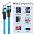 USB C to USB C Cable 10FT 4-Pack, 60W Nylon Braided Charger Cable Compatible for Phone 15/15 Pro/15 Pro Max, MacBook
