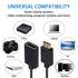 Duttek Mini HDMI to HDMI Cable, 1.8M/6 Feet Coiled Cable, Mini HDMI Male to HDMI Female Adapter, Supports 1080P Full HD