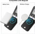 KIHUWEY 13 6.1 Inch for iPhone Case Wallet Compatible with MagSafe Wireless Charging, Credit Card Holder, RFID Flip